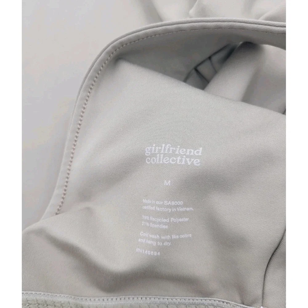 Girlfriend Collective Women's Romper Bodysuit  Unitard‎ Jumpsuit Tan Size M